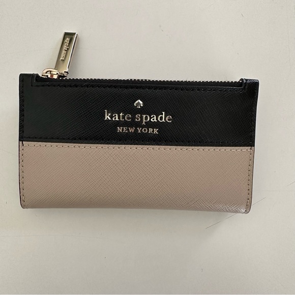kate spade Handbags - Kate Spade Wallet Bifold Black and Tan